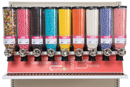 bulk candy dispensers from Midwest Retail Services
